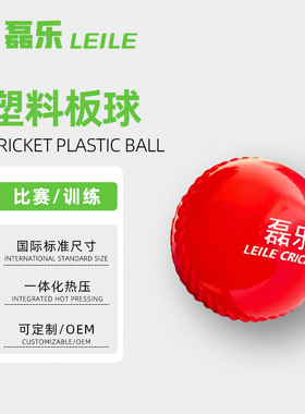 cricket ball plastic板球塑料球红色比赛训练球软式橡胶球教学球