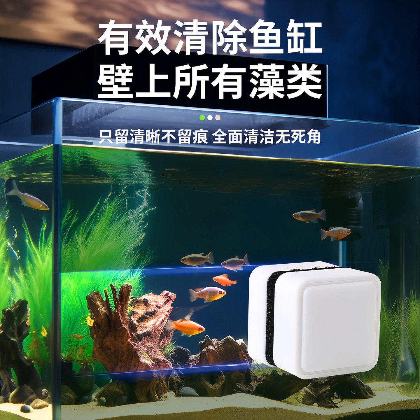 磁力刷强磁鱼缸刷家用多功能磁吸擦缸鱼缸清理水渍刮藻无死角清洁,宠物/宠物食品及用品,鱼缸清洁用具,淘宝优惠券,粉丝福利购,淘宝优惠卷