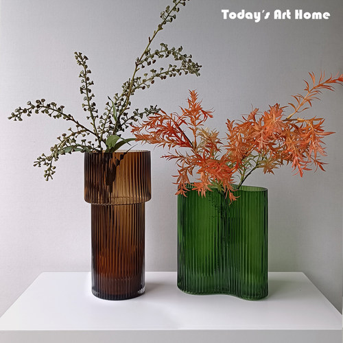 北欧极简玻璃花瓶民宿餐厅摆件