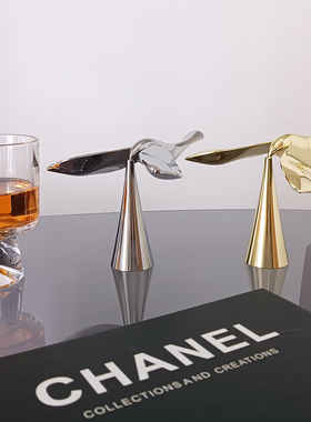 飞鸟开瓶器平衡不倒翁啤酒起瓶器酒柜装饰个性礼物不锈钢艺术摆件