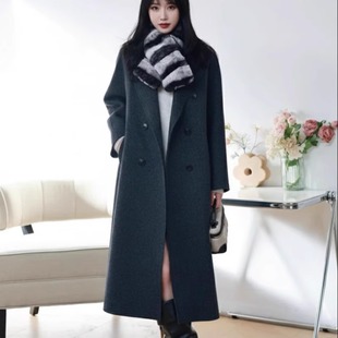 羊毛呢外套 苏力羊驼毛双面羊绒大衣女长款 2025秋冬经典 801改良款