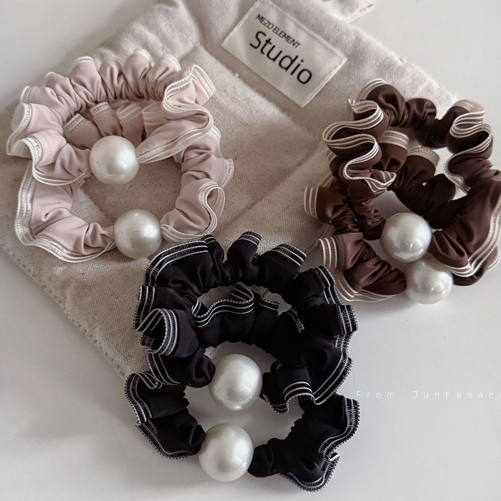 网纱蕾丝花边发圈珍珠高弹力黑色基础款发绳扎头发橡皮筋发绳头绳,饰品/流行首饰/时尚饰品新,发饰,淘宝优惠券,粉丝福利购,淘宝优惠卷