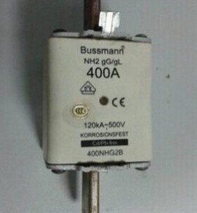 议价bussmann快速熔断器NH2-400A 500V 120KA gG/gL 400NHG2B