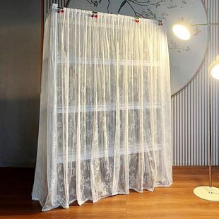 蕾丝柜子遮挡防尘帘免打孔衣柜书柜架橱柜鞋柜杂货架置物架遮挡帘