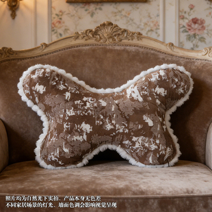 法式轻奢高级感蝴蝶抱枕客厅沙发靠枕复古床头靠背垫腰枕四季通用