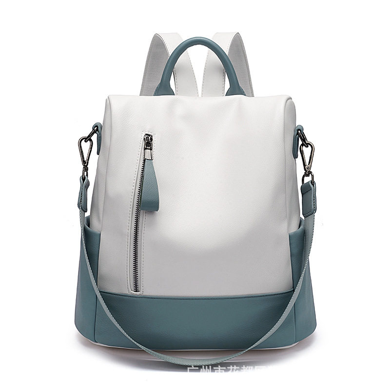 真皮防盗双肩背包女2026新款ins百搭软皮大容量旅行背包轻便便携