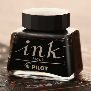 日本PILOT百乐墨水钢笔用非碳素黑色学生用小瓶INK墨水练字彩色墨水蓝黑色红色INK