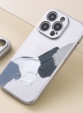 ins艺术颜料苹果14promax保护套创意iphone13全包12防摔11pro手机壳 适用华为mate50pro个性p40新款nova7系列