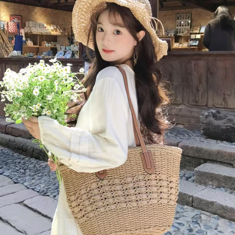 田园风~度假拍照好看的草编包包