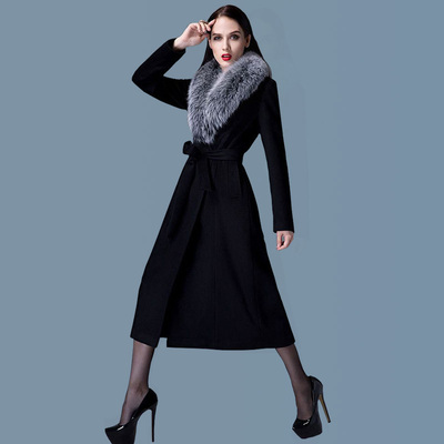 呢子欧货中年妈妈装羊绒大衣外套