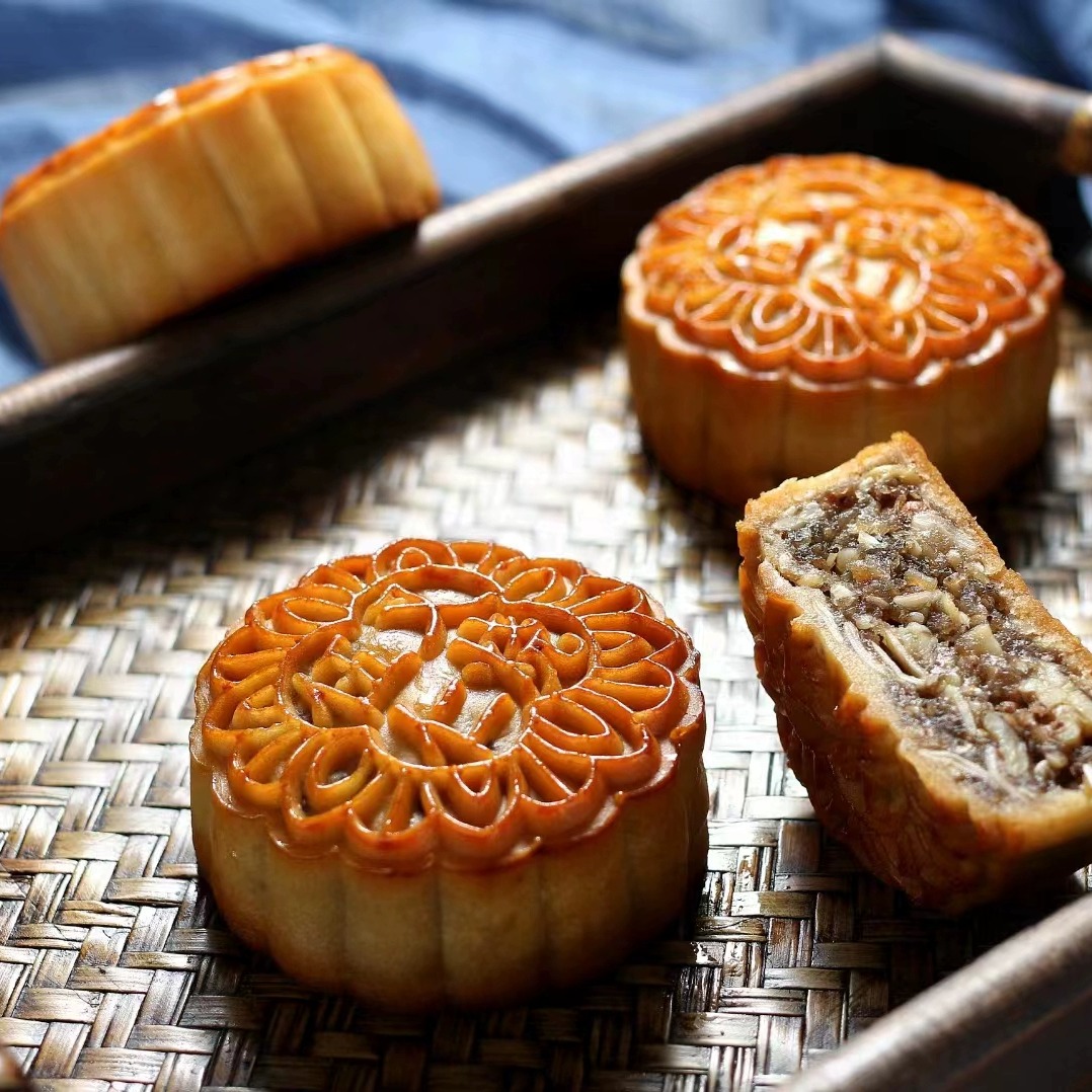 大同月饼五仁叉烧老式月饼玉林