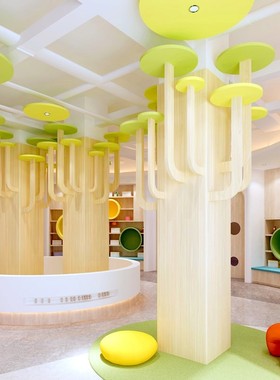 幼儿园学校树枝幼儿园柱子学校