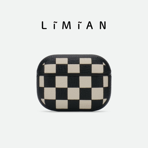 里面LM棋盘格耳机壳简约