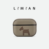 里面LM｜可爱小木马真皮AirPods123代AirPodspro123代耳机壳定制保护套定制卡通艺术不撞壳小众多色可选原创