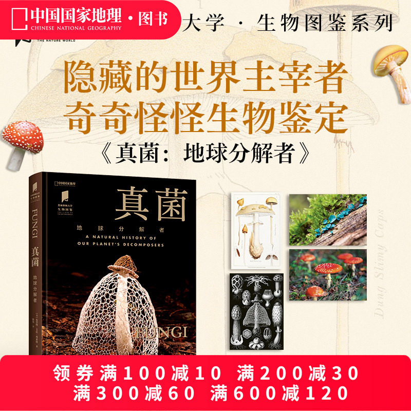 真菌：地球分解者 中国国家地理 正版植物野生菌图鉴书籍普林斯顿大学生物图鉴