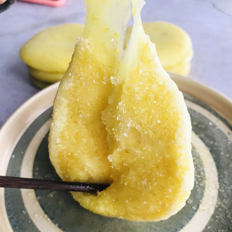 贵州小米糍粑纯糯米手工白糖红糖黄豆粉糯米糍粑糯米糕特产小吃