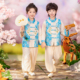 儿童古装 汉服男童新中式 2026幼儿园国学演出服唐装 春秋款 国风套装