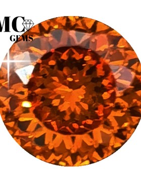 帕德玛裸石戒面裸钻戒指戒面美国进口高碳钻星空切红色宝石旋涡切