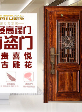 新多甲级透气入户门