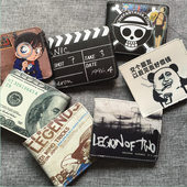 日韩版 折叠超薄小两折 钱包青少年中学生短款 潮流个性 创意潮人男士