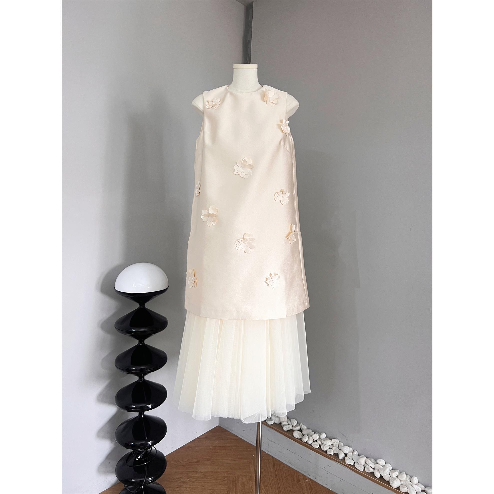 ifashion自制春季开春绝美连衣裙女夏2025新款a字海边度假背心裙图片