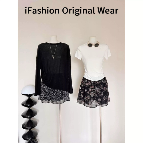 ifashion自制 夏日嗲嗲裙 轻法式温柔碎花裤裙
