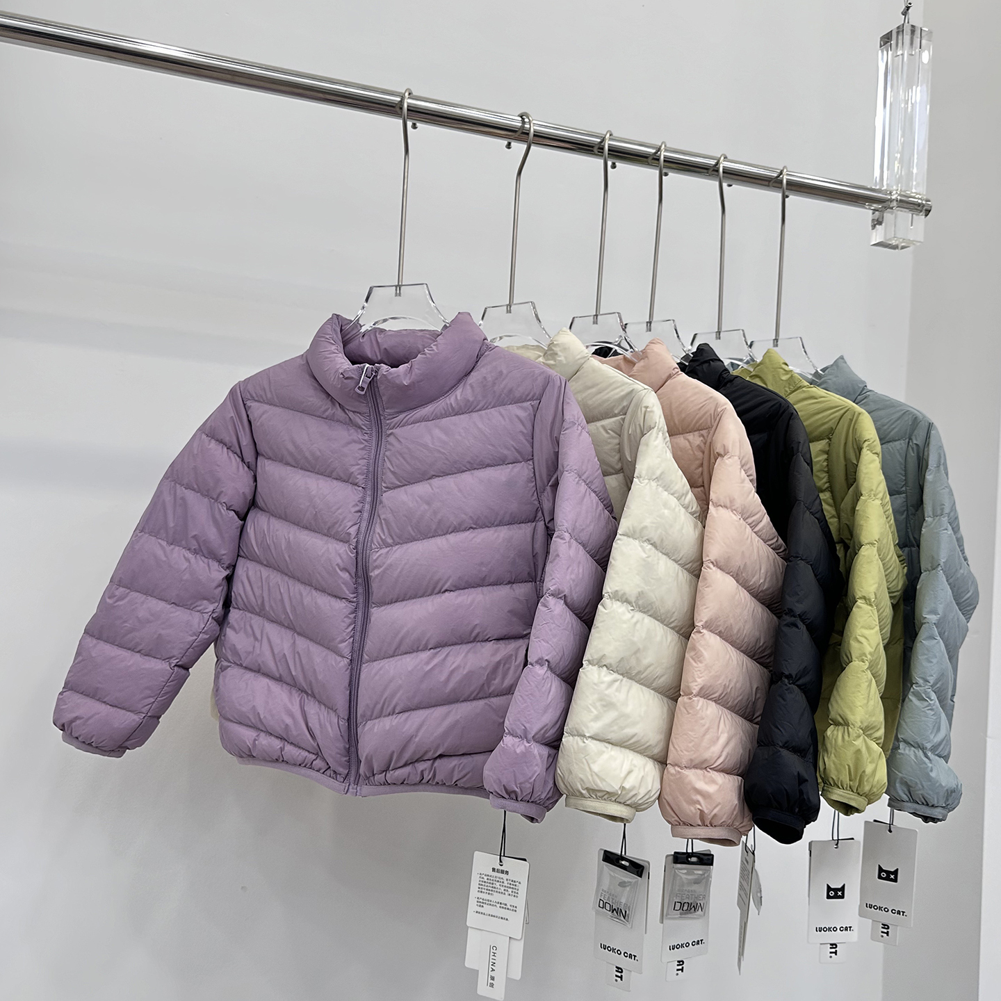 儿童羽绒服轻薄立领中大童冬装