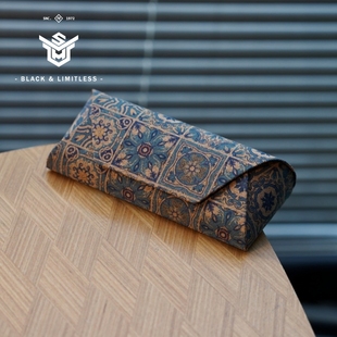 眼镜盒便携男女高级感防抗压复古国风近视眼睛盒子太阳墨镜收纳包