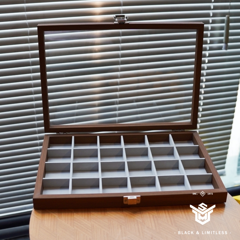 胡桃木纹首饰收纳盒MARCWOOD