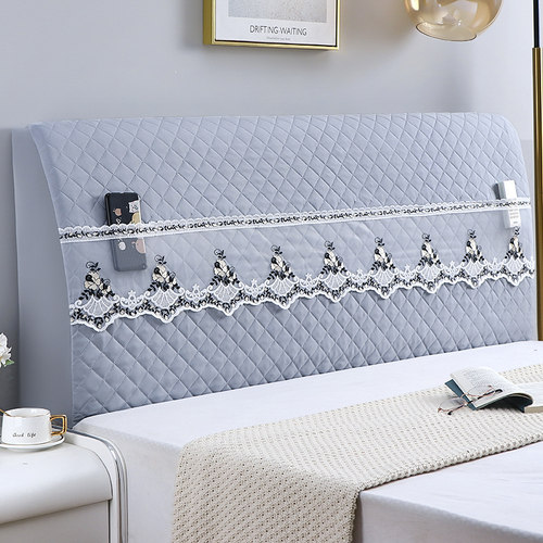 全包床头罩防尘套实木软包通用套