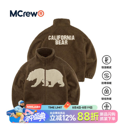 MCREWCABEAR系列黑色立领夹克