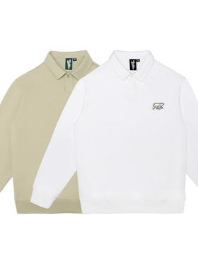 MCREW WILDNESS系列刺绣LOGO休闲简约加厚长袖POLOSHIRT POLO衫