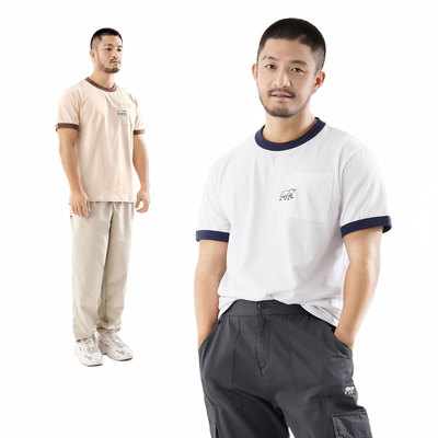 户外短袖T恤MMLABCREW拼色简约