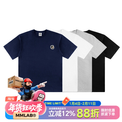 短袖圆领mrmai磨毛简约