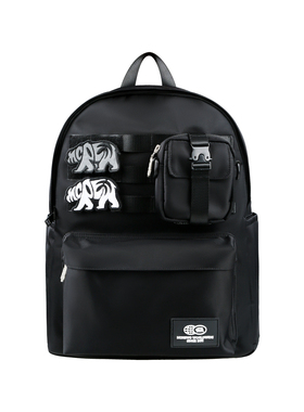 MCREW WILDNESS限定城市机能黑色潮流书包大号电脑背包双肩包