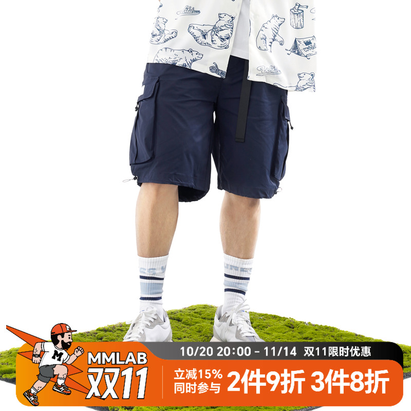 MCREW WILDNESS限定系列户外机能风可调节多口袋工装宽松版短裤