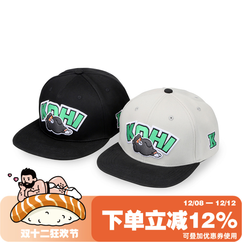 MMLABCREW休闲四季平沿棒球帽