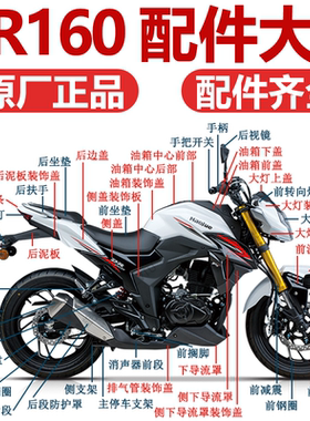 DR160全车壳导流后视镜原厂