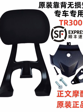 适用豪爵TR300后扶手靠背总成坐垫后扶手靠背支架HJ300-3原厂防伪