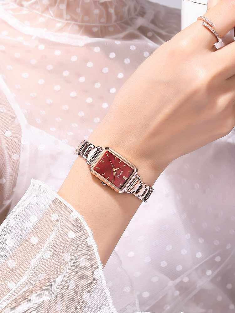 时尚西腾贝母小方表女方形表