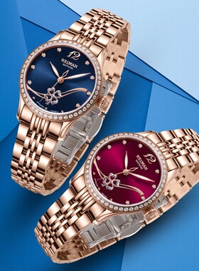 雷迈表（REIMAH）手表 心驰女神系列机械女士腕表四叶草女表8169L