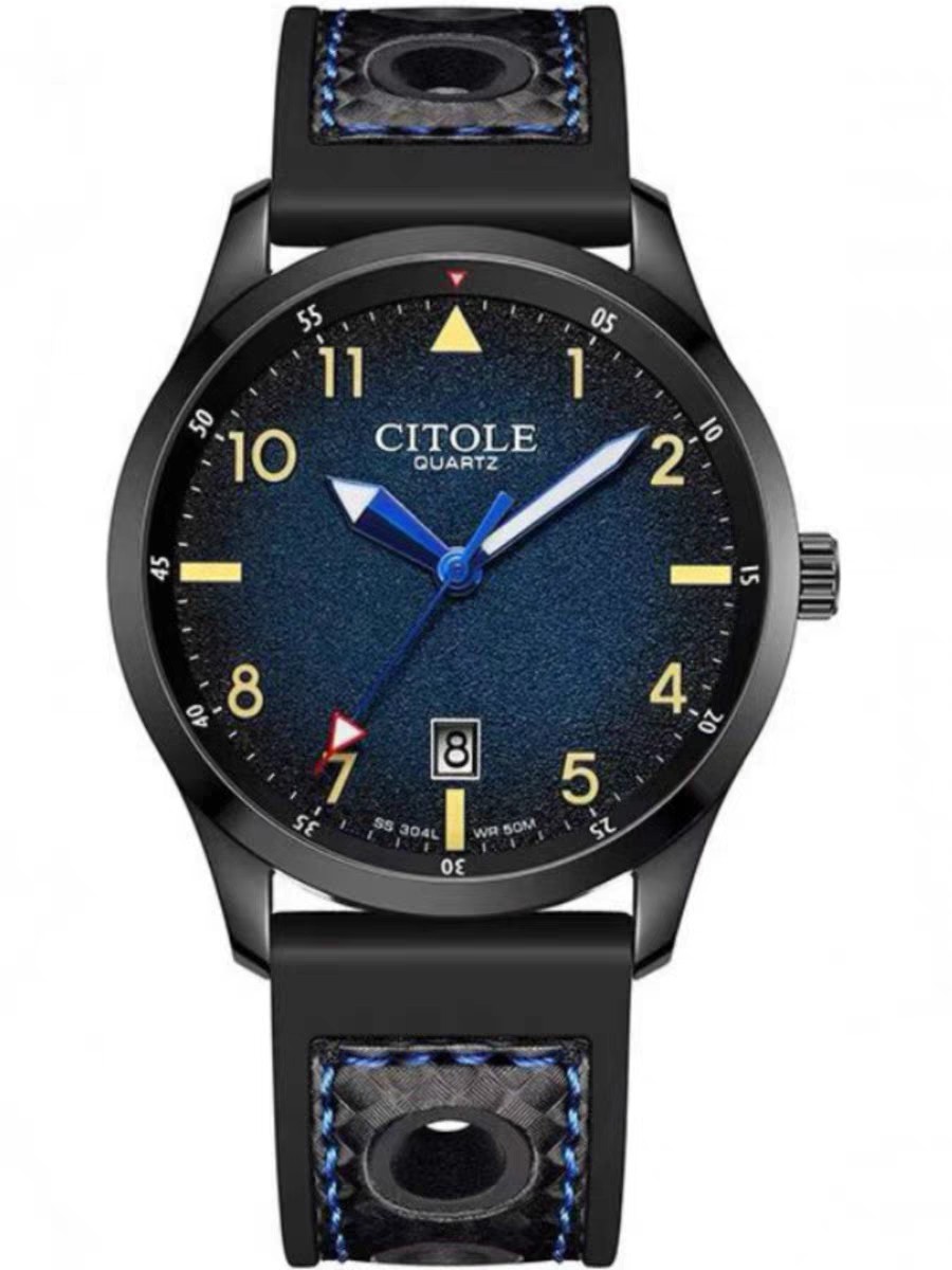citole西腾手表男生大表盘学生日历石英表夜光防水潮流男表CT5207