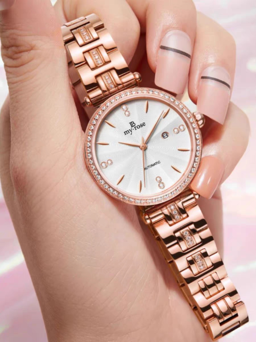 正品binli宾利手表女表女士石英表时尚满天星韩版镶钻日历bx8140l