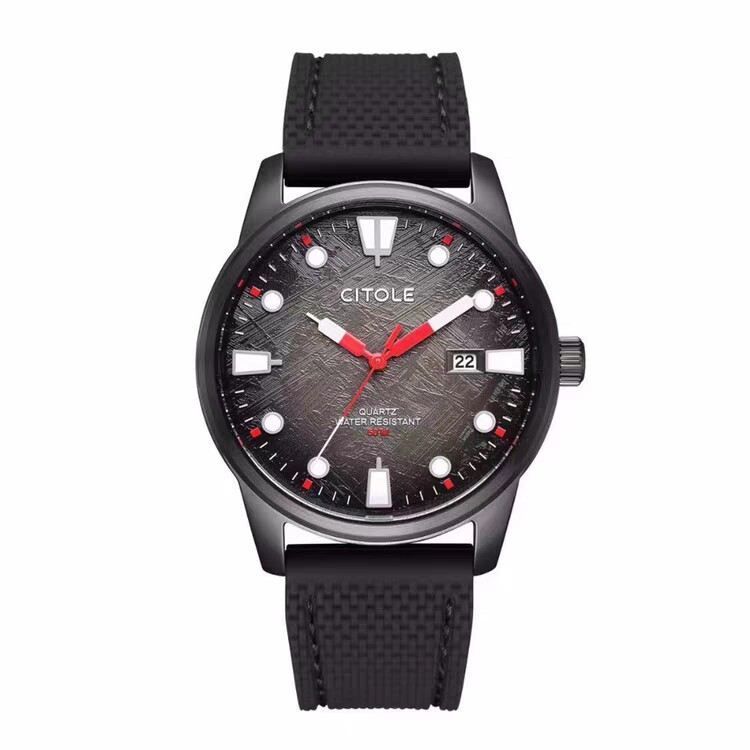 夜光石英表西腾防水夜光休闲男表