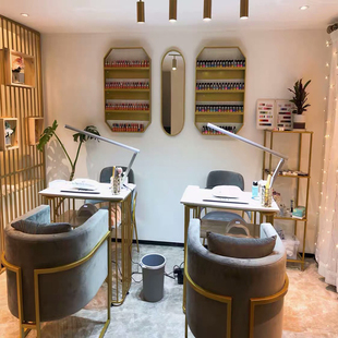 美甲店专用桌子网红沙发北欧美容绣绣灯阅读学习led白光冷光台灯