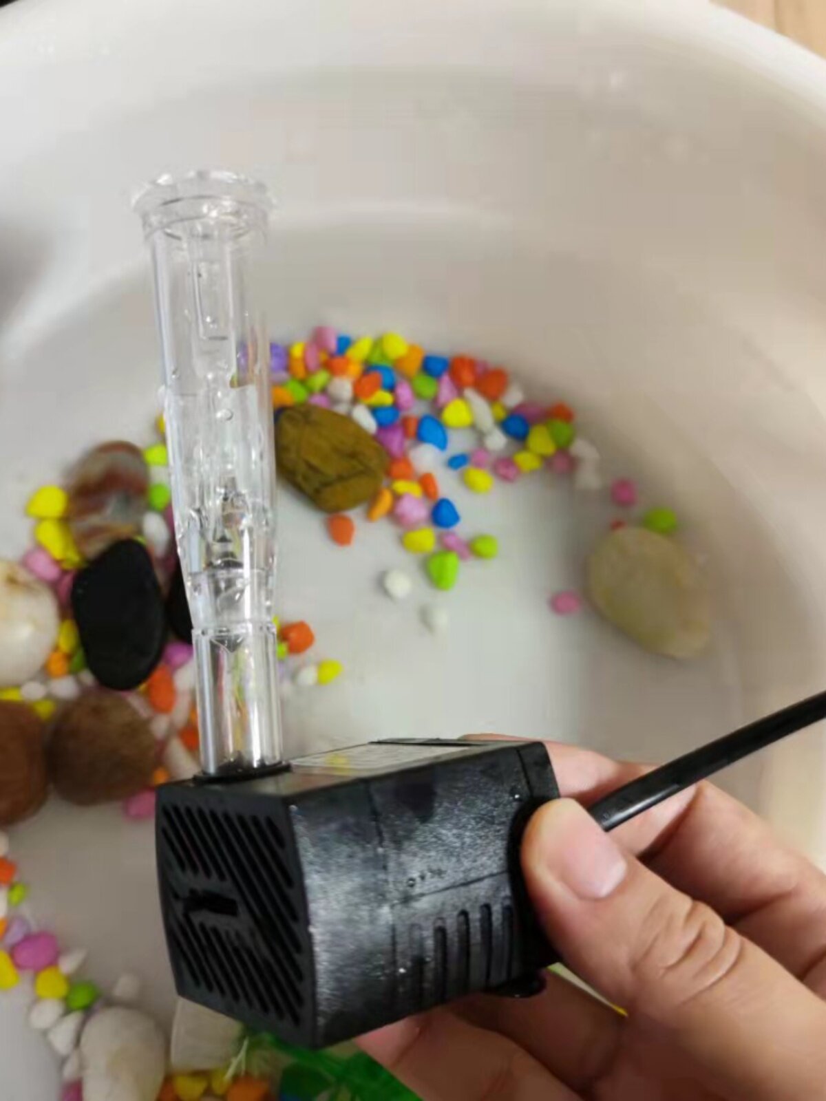 Питьевая вода для домашних животных, ландшафтный дизайн рокария, мини-грибной фонтан, небольшой погружной насос, садоводство, украшение бонсай, небольшой фонтанный насос Изображение 1