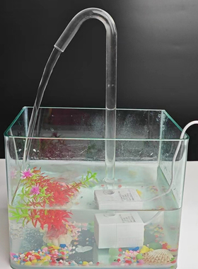 USB5V直流水泵5W可配滴流管配弯管配透明喷头小鱼缸洗头盆循环泵