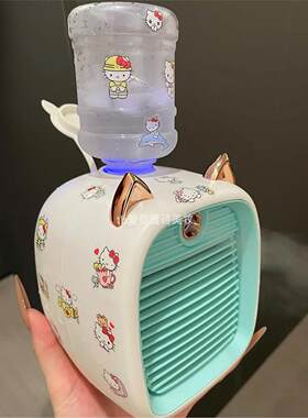 夏日清凉好物！迷你喷雾风扇小型家用桌面静音空调扇便携式加湿器