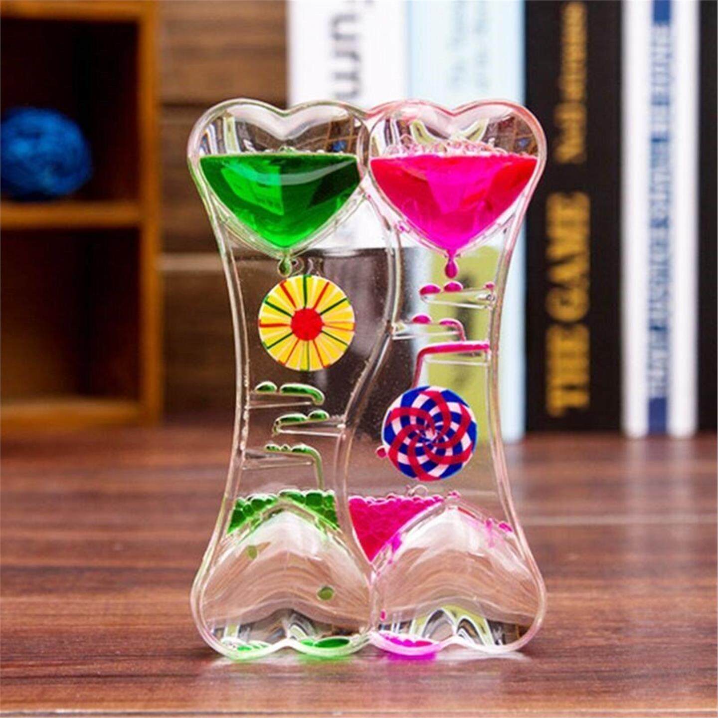 液体减压油漏水滴计时器沙漏流伴睡梦幻时光时间创意礼品海豚可爱