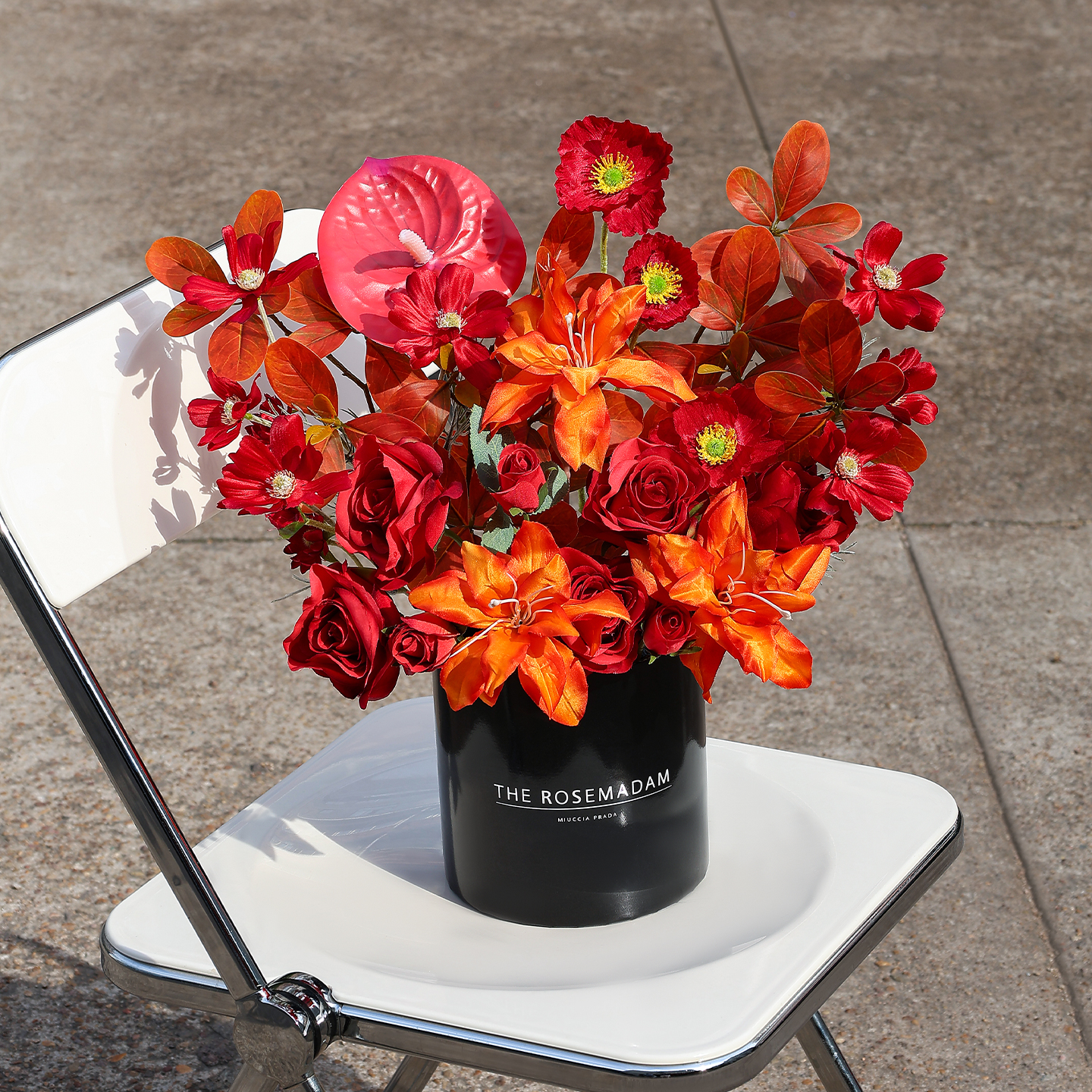 乔迁新居装饰高级感玫瑰花抱抱桶